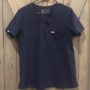 Figs Medium Navy Catarina Top